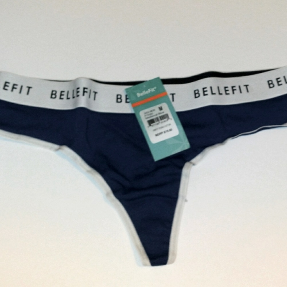 NWT BelleFit blue thong